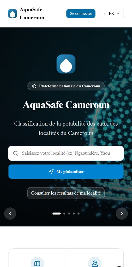 AquaSafe Cameroun — mobile