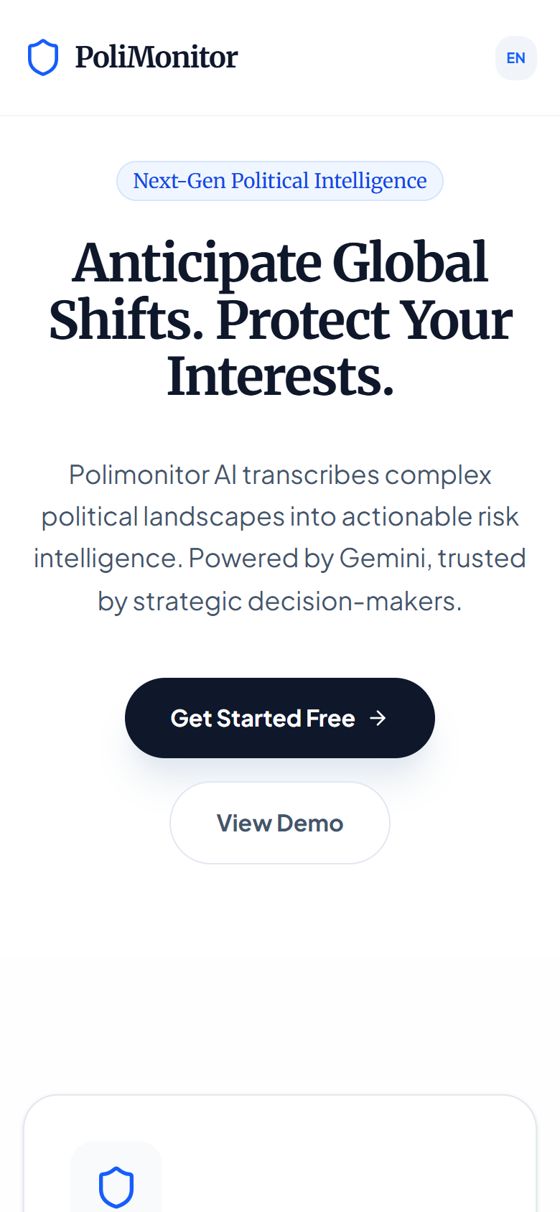 PoliMonitor AI — mobile